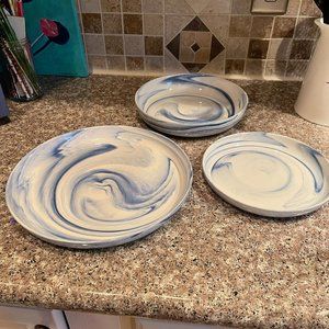rtisanal Kitchen Supply® Coupe Marbleized Dinnerwear